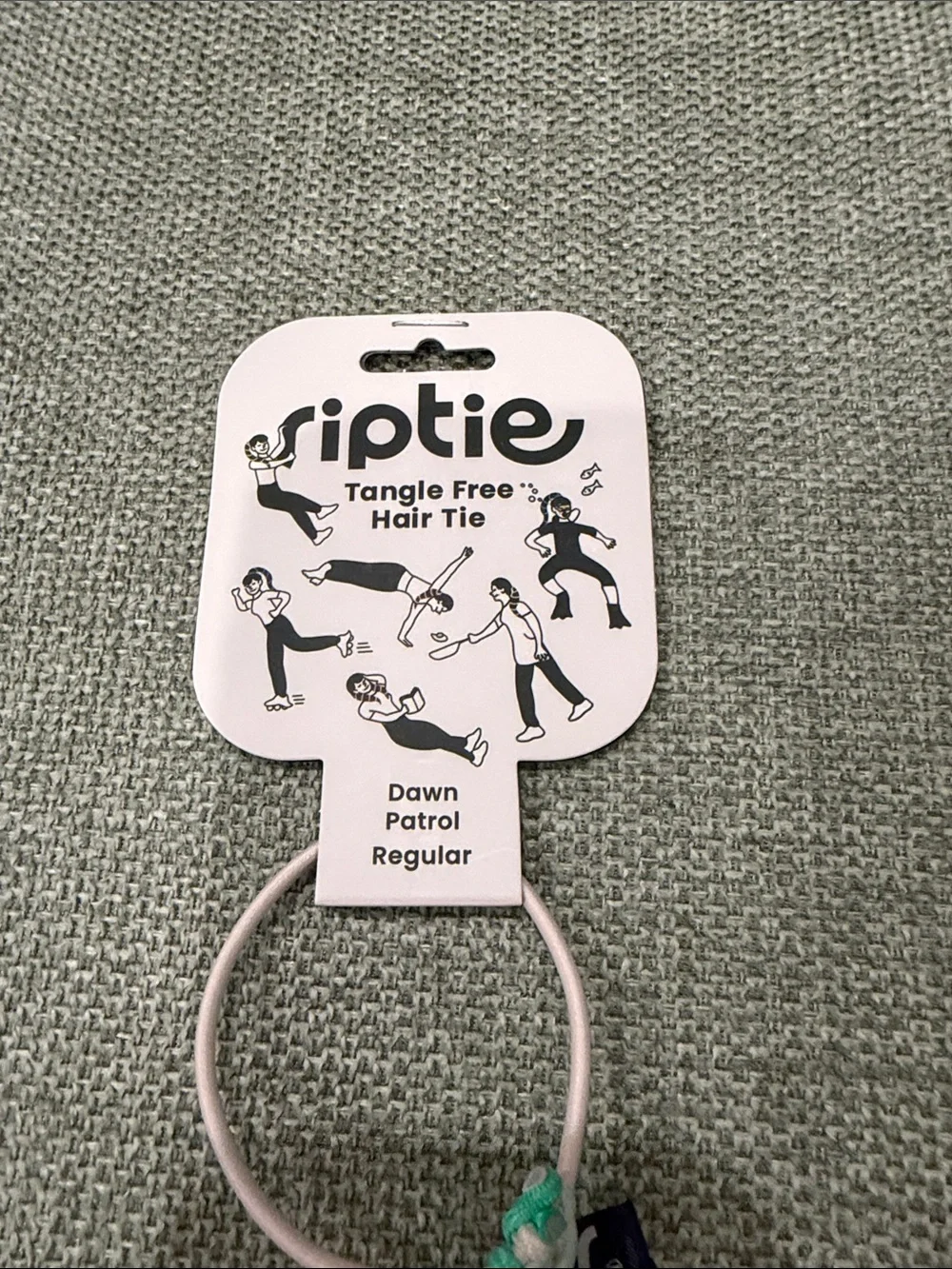 Riptie tangle free Hair Tie - Mint & White